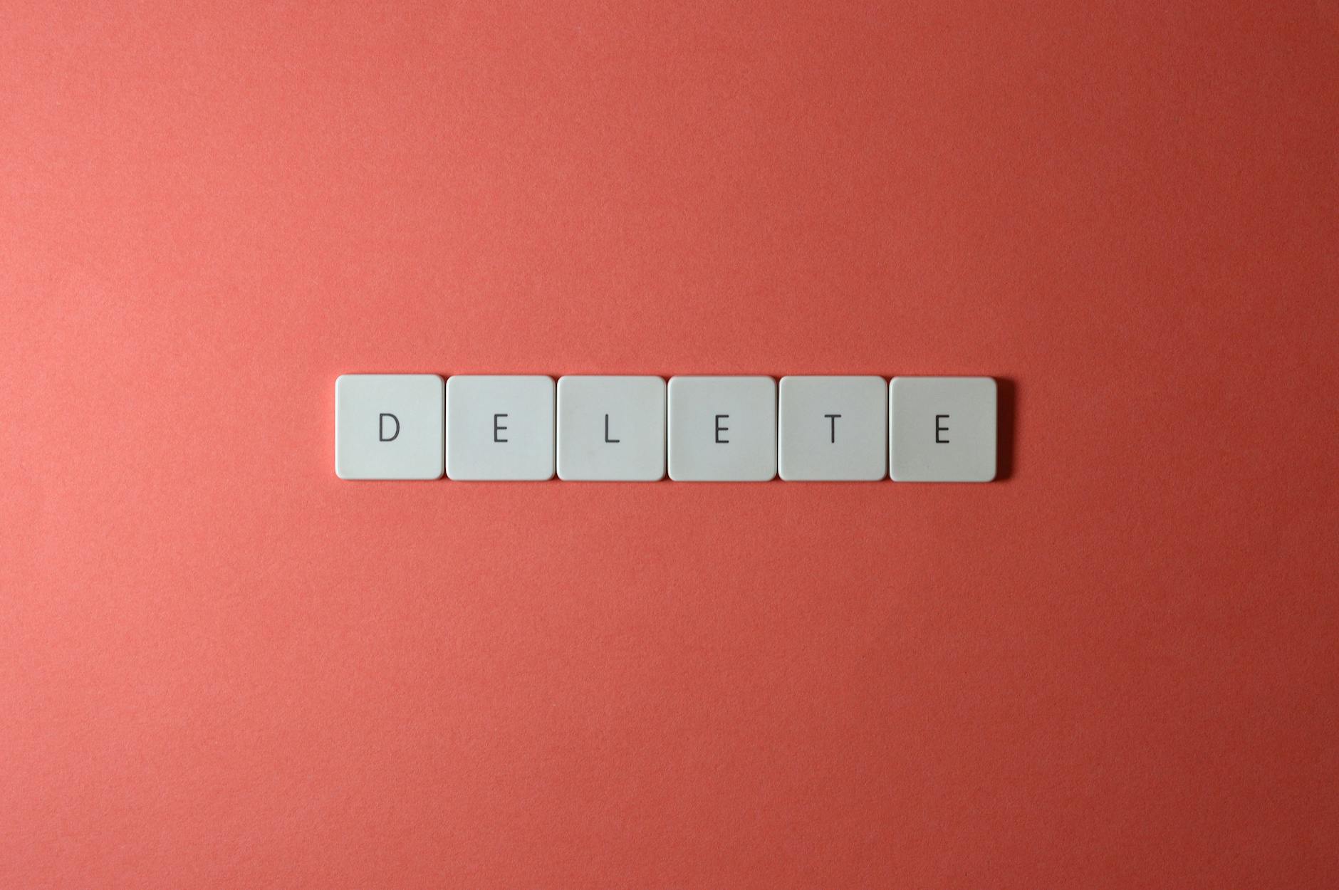 Delete (Удалить) — стереть, убрать
