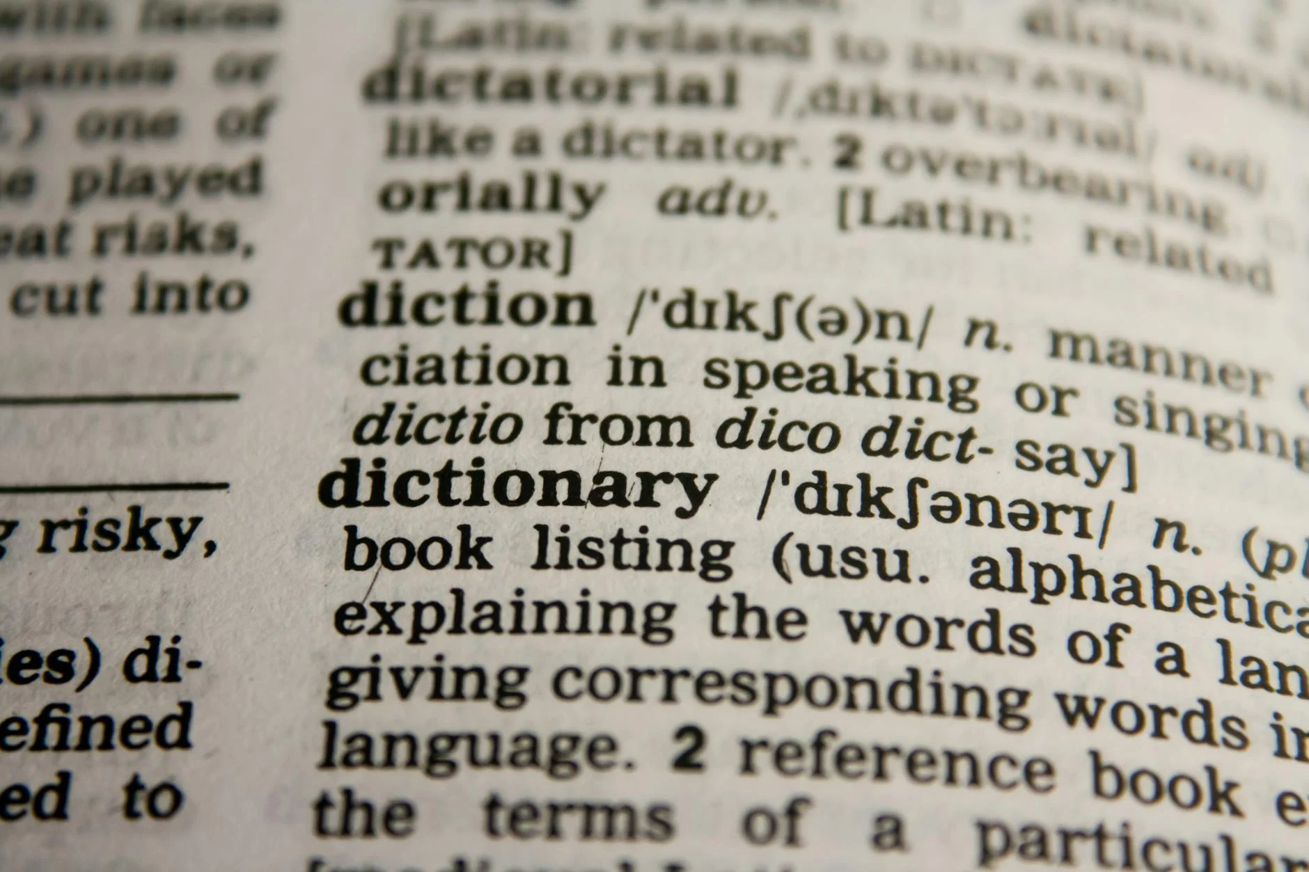 Vocabulary (Словарный запас) — набор слов в языке